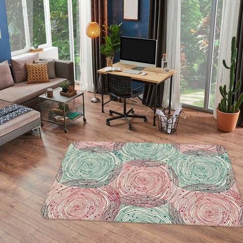 3D Circle Texture ZHUA2665 Game Non Slip Rug Mat Photo Carpet Zoe - Picture 2 of 5