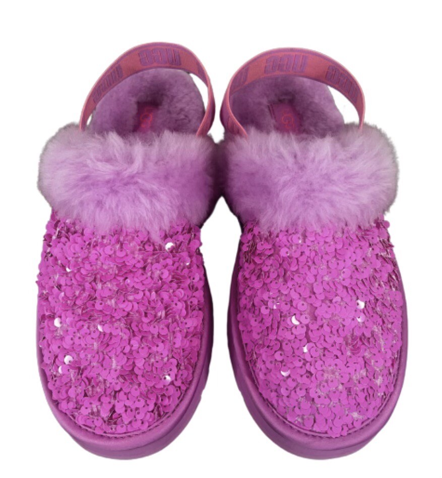 Ugg Funkette Sequin Shearling Inside Clog, Echinacea Youth Size 6M