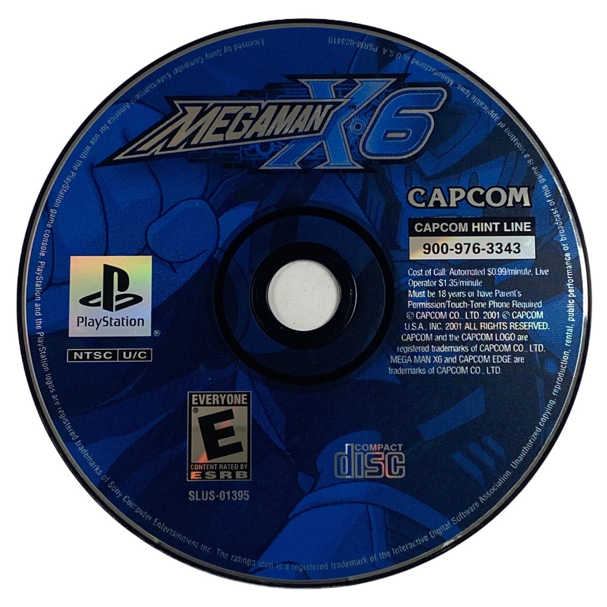 Mega Man X6 - Sony PlayStation 1 PS1 ( DISC ONLY ) - Tested