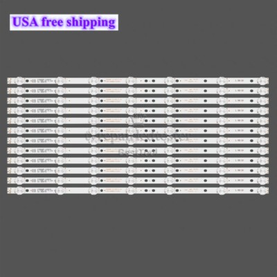 12PCS LED backlight strips for Toshiba 49'' TV 49L621U 4708-K49WDR-A1213K11 New