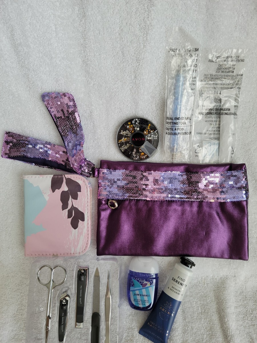 7 Pc Purple Beauty Bundle – Mani Tools & Wristlet Bag | eBay display picture 1