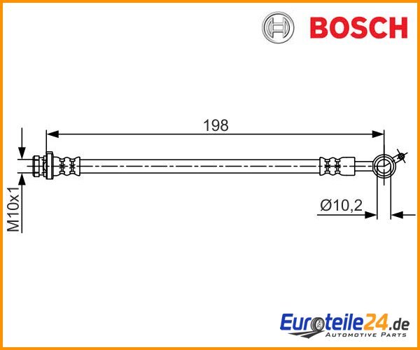 Bremsschlauch Bosch 1987481713 FüR Nissan Leaf-image