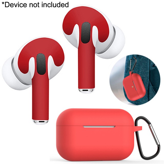 Download Apple Airpod Pro Red Skin Wrap Vinyl Decal & Airpods Gen3 Keychain Charger Case | eBay