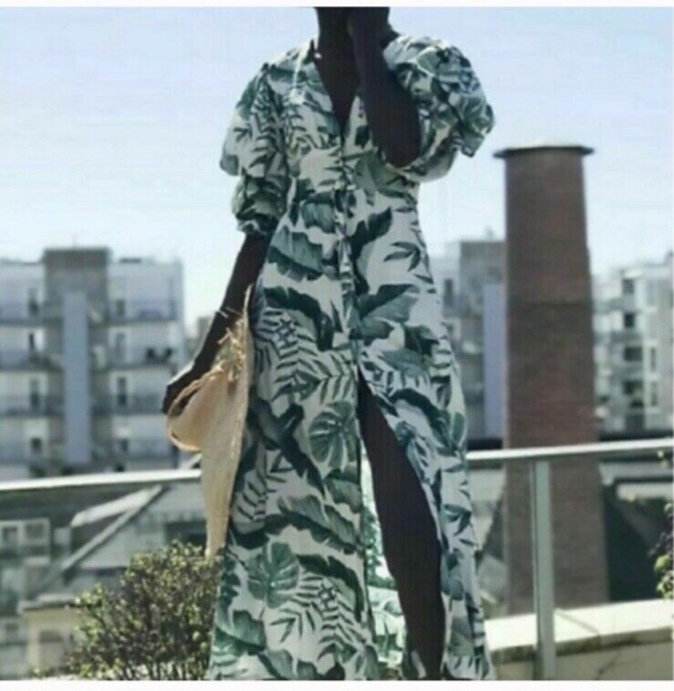 Johanna Ortiz x H&M Palm Leaf Green White Print Linen Dress Size XXS | eBay Johanna Ortiz x H&M Palm Leaf Green White Print Linen Dress Size XXS | eBay