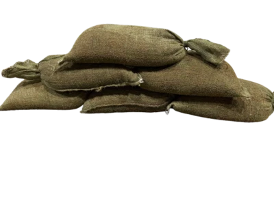 CHARLES WATSONS Hessian Sandbag Flooding Protection Prefilled Poly Bag Hessian Sack Flood Water