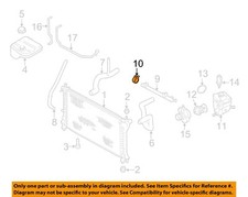 Componentes del radiador de enfoque Ford OEM 00-07 - Abrazadera de tubo de entrada de agua B7A8287BA