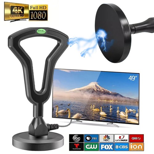 UK Best Portable TV Magnetic HD Aerial Indoor Outdoor With Amplifier Signal New - Picture 2 of 19