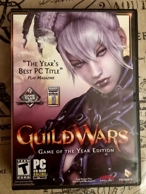 Guild Wars Game of the Year Edition PC CD-Rom Online Software Box  2 Disks CIB