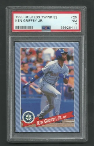 PSA 7 NM KEN GRIFFEY JR 1993 HOSTESS TWINKIES  #25