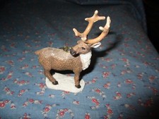 Christmas Ornament Deer Buck Looking Backward 3 1/2 Inches High