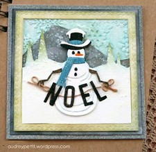 New, Retired Sizzix Thinlits Snowman Scene 10pc 662422 Retail 19.99 Tim Holtz