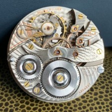 1923 Illinois Grade 706 16S 19 Jewels Open Face Pocket Watch Movement Repair