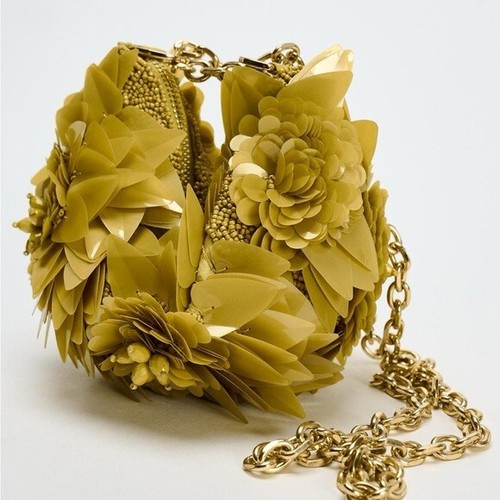 ZARA BEADED SHOULDER BAG