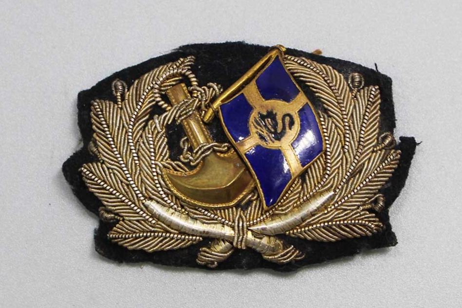 Navy Bullion Cap Insignia IMD709 Military Emblem Badge