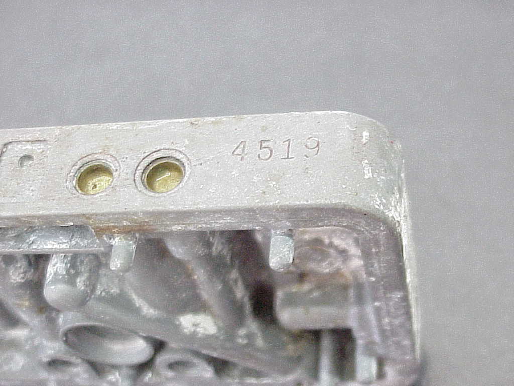 Factory Holley Carburetor Primary Metering Block 4519 Original (single