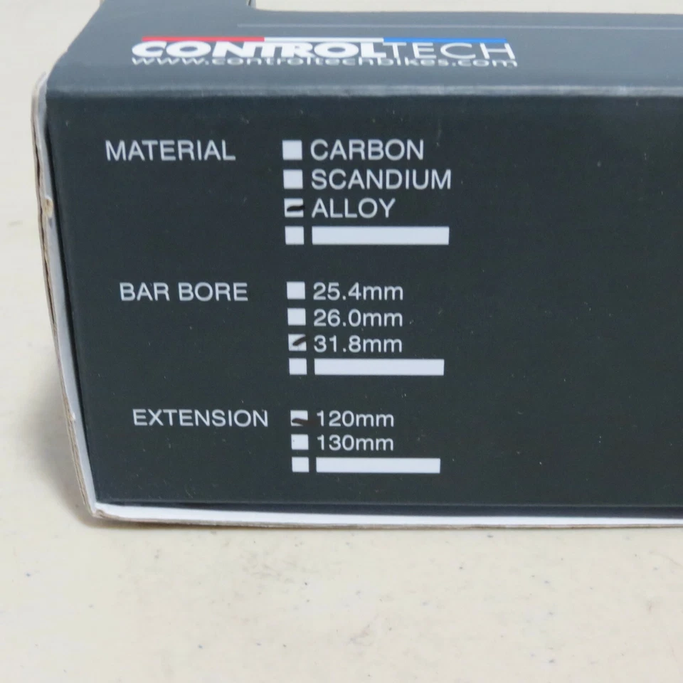 Controltech Stem 7075 T6 Newton 38A Alloy 120mm Black - Image 2 of 2