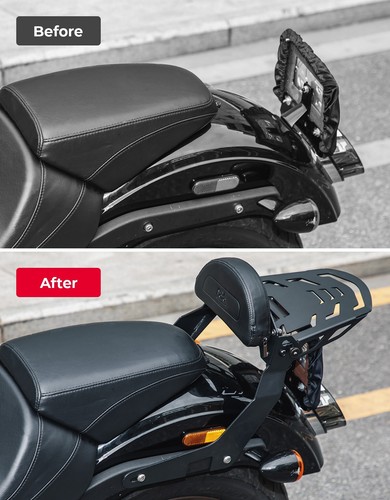 Motorcycle Passenger Backrest Sissy Bar with Luggage Rack for FXDLS Low Rider S - Picture 3 of 6