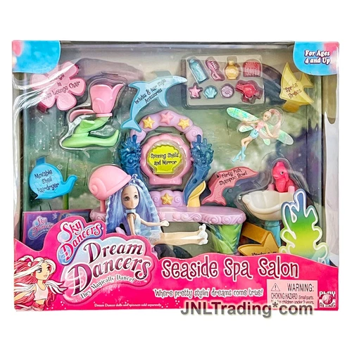 Year 2006 Sky Dream Dancers SEASIDE SPA SALON Set with Sprite Breez