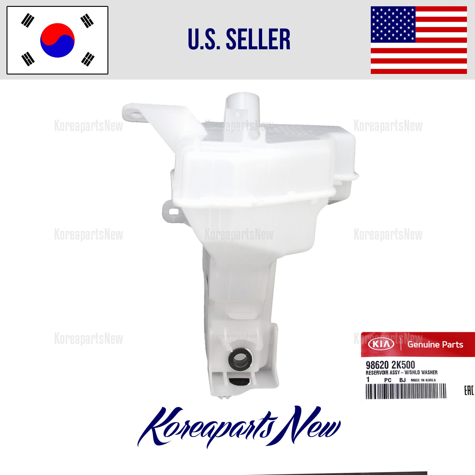 Wiper Washer Windshield Fluid Reservoir Tank + Fluid Funnel KIA SOUL