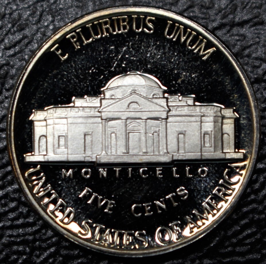 1986 S USA - FIVE CENTS - COPPER-NICKEL PROOF - Jefferson - Nice