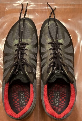 Men's ECCO Performance BIO Green Black Gray Athletic Shoes Size 42 NiCe!