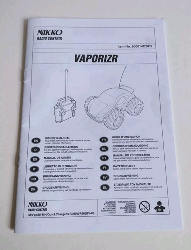 Nikko RC Vaporizr Car with Controller, Quick Charger, Battery Pack, Manual & Box - Picture 15 of 24