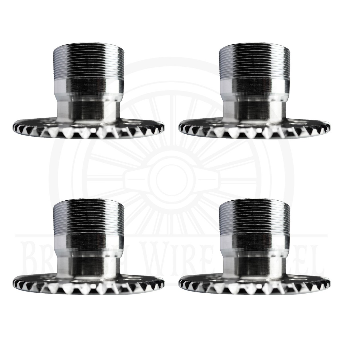 Chrome　ヤバイッス　DOD 6 Lug Chrome Knock Off Lowrider Wire Wheel Adapters | 6x5.5