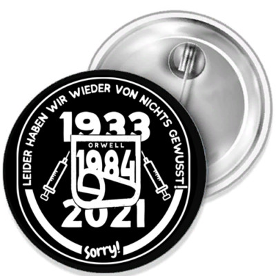 Sorry - Unfortunately We Didn't Know About Again Button Pin 38mm