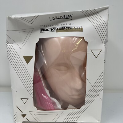 LASHVIEW Eyelash Extension Kit,with Mannequin Head,Lash (Practice Kit)