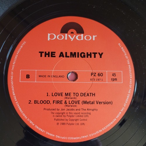 The Almighty - Destroyed 1989 England Orig. Vinyl 3 Track EP E/E - Picture 4 of 5