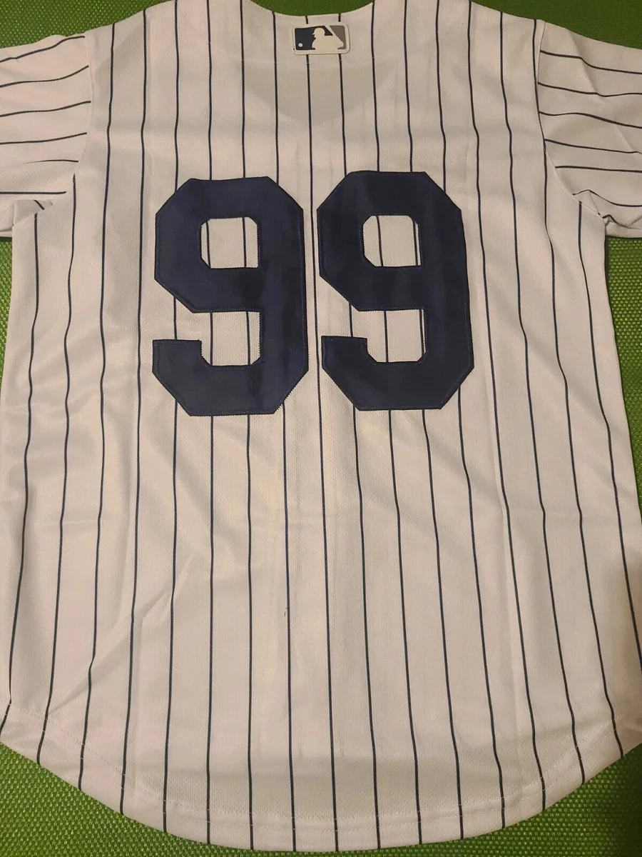 Maillot réplique d'entraînement de printemps 2020 des Yankees de New York pour homme Nike Aaron Judge Navy