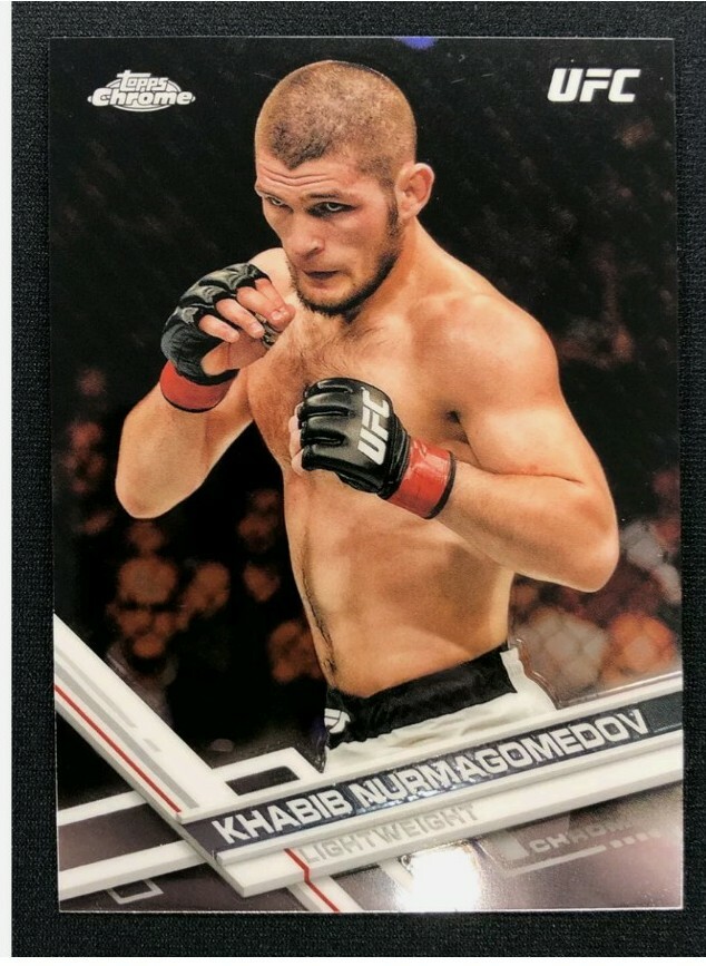 2017 Topps UFC Chrome Khabib Nurmagomedov #100 1st Year Chrome Premier