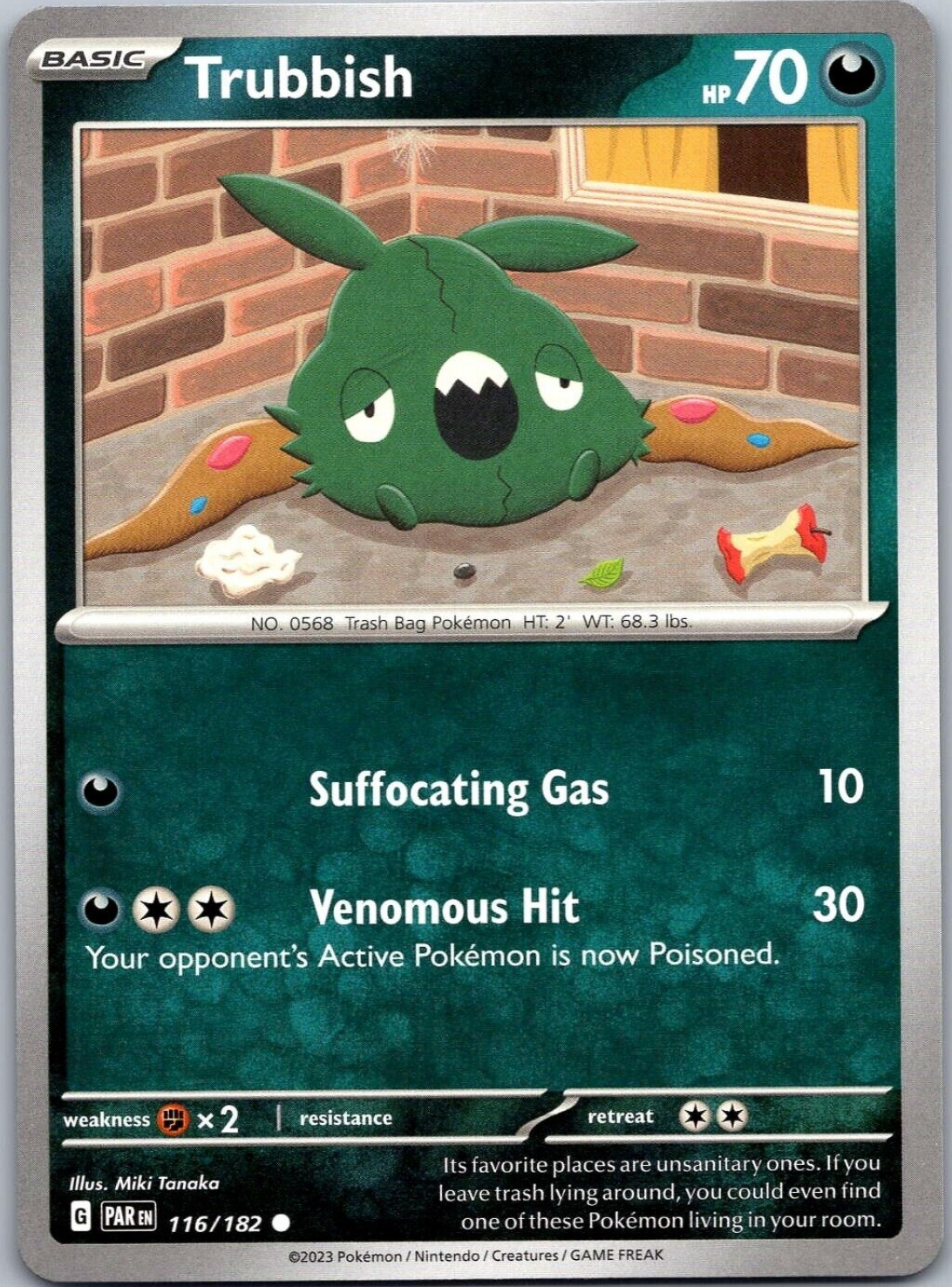 Pokemon - Trubbish 116/182 - Paradox Rift - NM/M