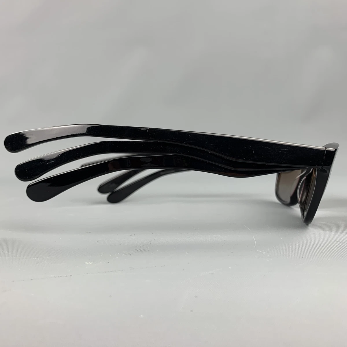 Vintage JEAN PAUL GAULTIER by MIKLI Black Acetate THREE ARM Sunglasses