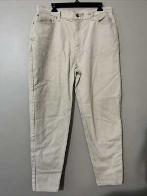 Vintage 90s Levi 550 Tan Khaki Jeans Women Size 18W Plus Size