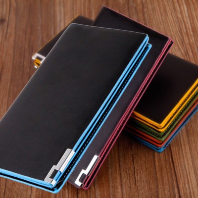 Men's Leather Long Wallet Business Bifold Purse Clutch ID Credit Card Holder US