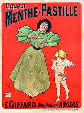 11577.Decoration Poster.Room wall home art design.Menthe French Liquor angel ad