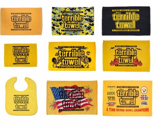 NFL Pittsburgh Steelers Terrible Towel (Multiple Styles) - Picture 1 of 30