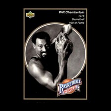 Wilt Chamberlain 1992-93 Upper Deck Basketball Heroes Philadelphia 76ers #17