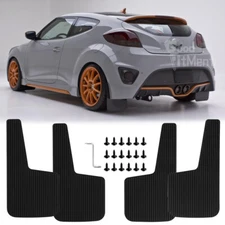 4PCS Front & Rear Rubber Mud Flaps Mud Guards Splash For Hyundai Veloster Turbo