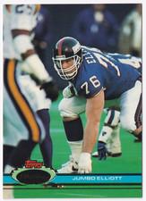 1991 Topps Stadium Club Jumbo Elliott #432 NFL Football