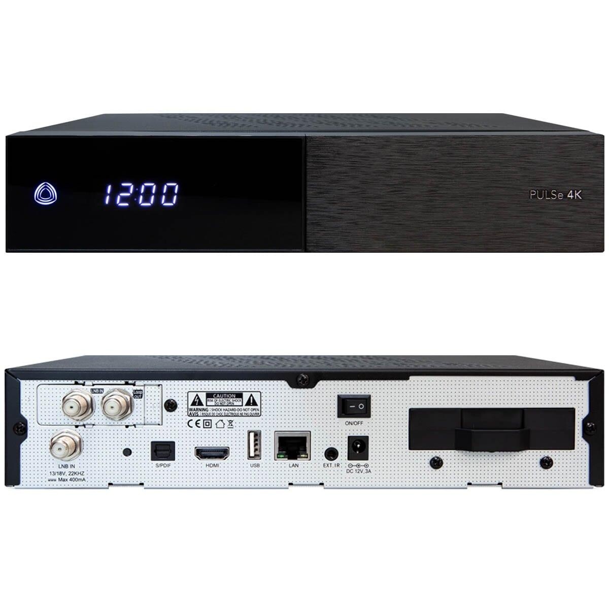 AB PULSe 4K UHD 2xDVB-S2X H.265 HDR10 PVR LAN E2 Linux Sat Receiver 5TB