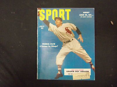 1953 JULY SPORT MAGAZINE - FERRIS FAIN COVER - GREAT PHOTOS - ST 3546