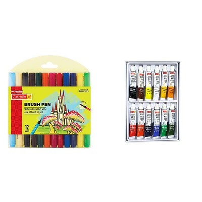 Camlin Artist Brush Pen Set 12 Shades 2025