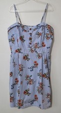Forever 21 + Floral Stripe Mini Dress Vacation Beach Summer Party Date Size 1x