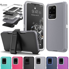 For Samsung Galaxy S20 Ultra/ FE/S20 /S20 Shockproof Case Cover With Belt Clip