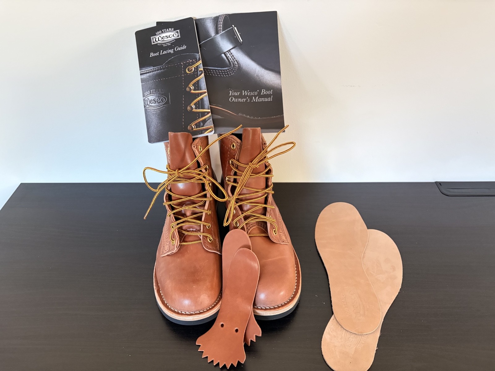 Wesco x Black Bear Brand Natural Shell Cordovan CEO Lace Up Boots