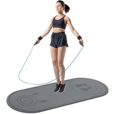 Jump Rope Mat 63"x24" Larger Non-Slip Indoor Outdoor Exercise Fitness Mat, Hi...
