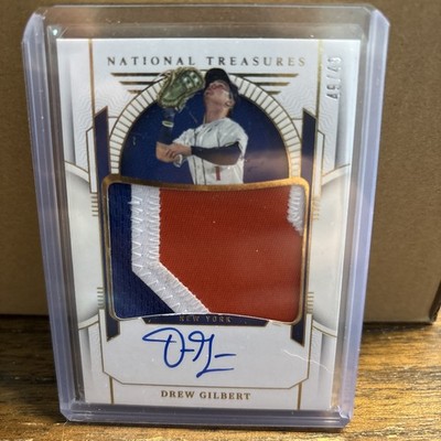 Drew Gilbert 2024 Panini National Treasures 3 Color Patch Auto 49/49 #PMS-DG 