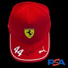 Lewis Hamilton Signed Ferrari F1 Hat PSA/DNA Full Letter COA